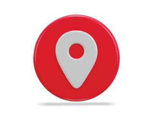 location map pin gps pointer markers 3d realistic icon