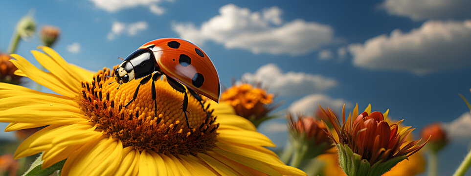 ladybug on flower