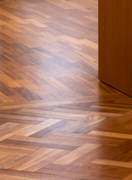 Wooden floor in contemporary apartment