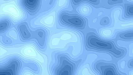 Abstract distorted swirl waves gradient striped curves composition blue fluid background. Abstract colorful liquid waves background, holographic foil, psychedelic animation. 3d rendering