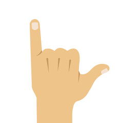 shaka sign, hang loose, surf culture sign, vector illustration