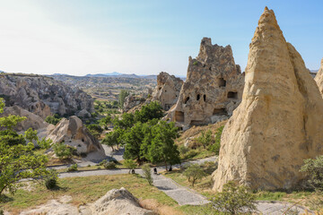 Cappadocia valley, central Turkey dotted with ancient rock formations, has a history every bit as...