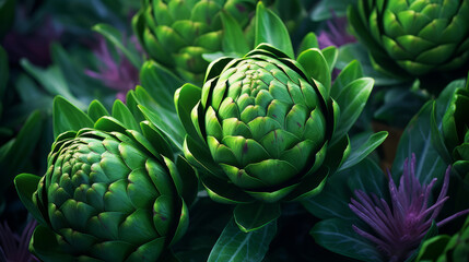 Fototapeta premium Fresh artichoke closeup