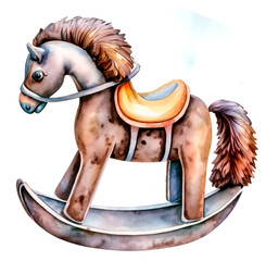 Koń na biegunach ilustracja