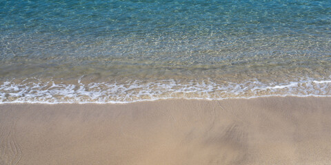 Fototapeta na wymiar Blue Sea, sandy shore, pleasure, vacation.