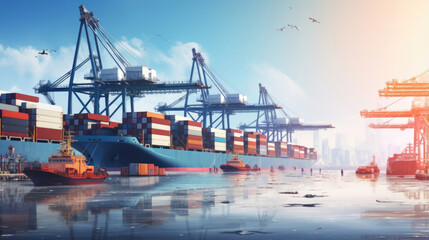 Cranes,  the giants of the dock,  lifting the worlds goods