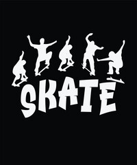 Skate Board T Shirt Design, Vintage Style, Retro, Printable, Board Skating ideas for skate