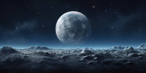 a sky with a moon background - obrazy, fototapety, plakaty