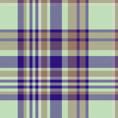 Pattern fabric background of seamless check plaid with a textile texture tartan vector.