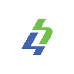 The logo is pictogram the letter b and number 4. Unique and elegant.