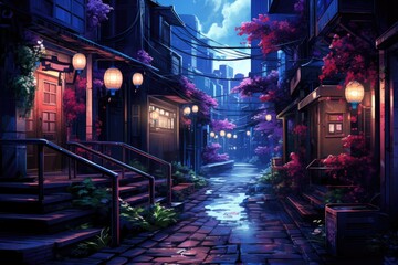 Night Alley, Lo-fi 90s Anime
