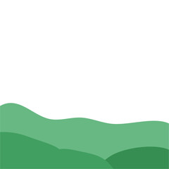 Obraz premium green hill clipart
