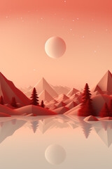 Christmas pine tree with snow invitation, greeting vertical background