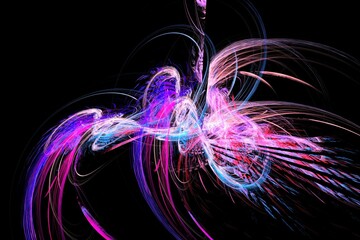 abstract background with glowing lines