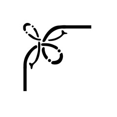 Corner border vector decoration