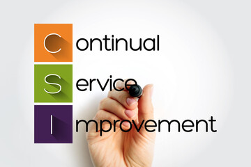 CSI Continual Service Improvement - method to identify and execute opportunities to make IT...