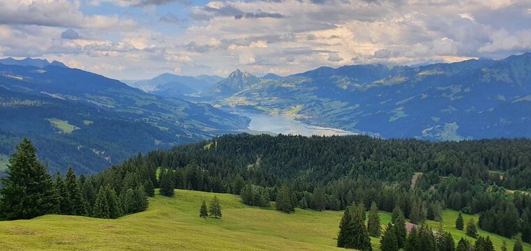 Fl&uuml;hli Pass, S&ouml;renberg and Lake Sarnen, Grand Tour, Switzerland