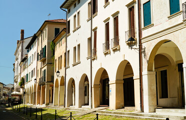 Fototapeta na wymiar Il centro storico di Conegliano Veneto, in provincia di Treviso. Veneto, Italia