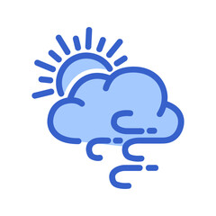 Cloud storage icon symbol vector image. Illustration of the database server hosting cloud system digital design image