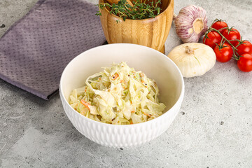 Dietary tasty Cole slaw salad