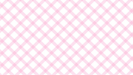 Diagonal pink checkered in the white background