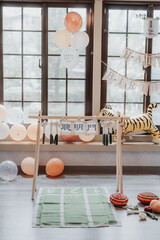 On-site decoration for the child's birthday celebration ceremony