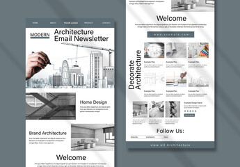 Architecture Email News Letter Layout