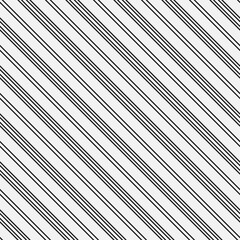 Obraz premium Black diagonal lines. Striped wallpaper. Seamless surface pattern design with symmetrical linear ornament. Stripes motif. Digital paper for page fills, web designing, textile print. Vector art.