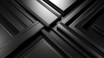 3D Metal Business Background with Silver