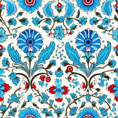 Abstract floral repeat pattern