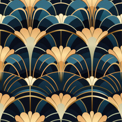 Art deco pattern abstract design geometric decorative elegant background repeat