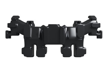 Metal abstract shape, 3d render © neurostructure