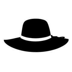 black hat isolated on white