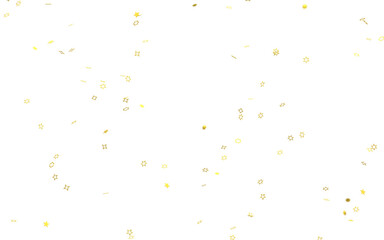 Realistic Golden Confetti and serpentine explosion For The Festival Party Ribbon Blast Carnival Elements Or Birthday Celebration

