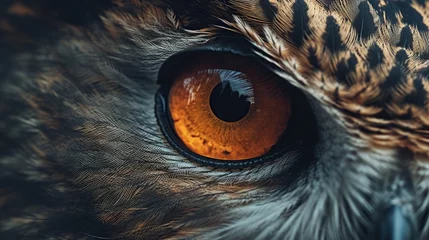 Poster Dessins animés de hibou owl eyes, owl portrait animal background