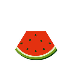 Water melon Vector Flat Illustration