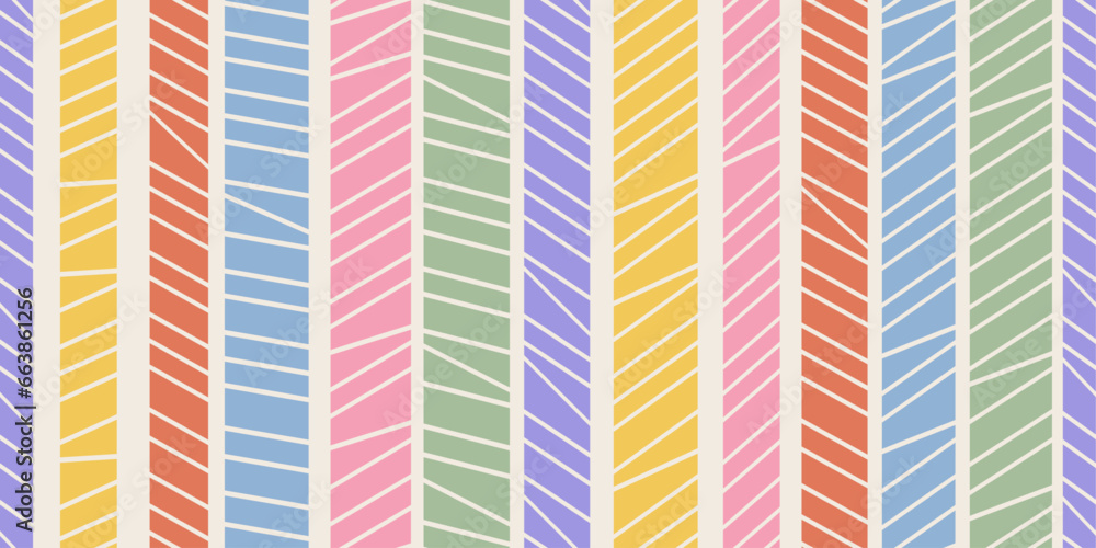 Aufkleber Colored columns, abstract and smooth. Vector print for surface application, can be seamless.