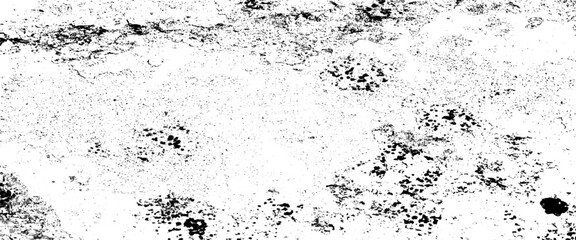 Fototapeta premium Overlay Distress grain monochrome design, grunge texture transparent background white and black, background of cracks, scuffs, chips, stains, ink spots, lines, dark design background surface. 
