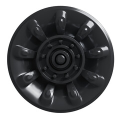 Metal abstract shape, 3d render © neurostructure