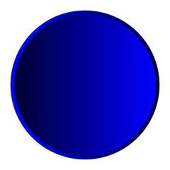 blue glossy button