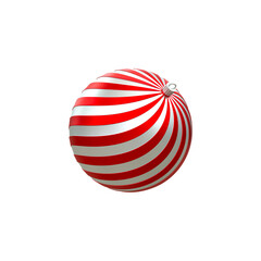 Xmas 3d Realistic balls  Merry Christmas and Happy New Year Festive 3d balls
