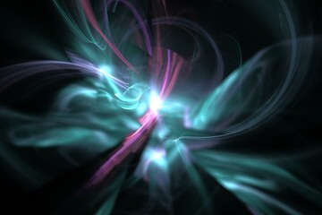 abstract background color trends 2022 , art unique 3D illustration, multicolored fractal design composition banner