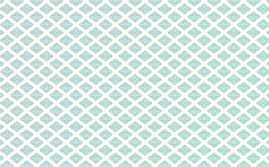 ブルーの手書き風花菱パターン