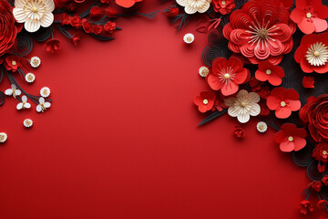Chinese flower decoration