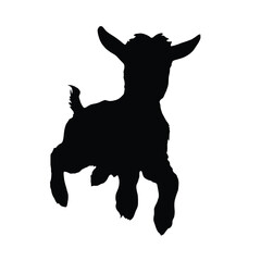 Goat Silhouette. Goat Vector Illustration.