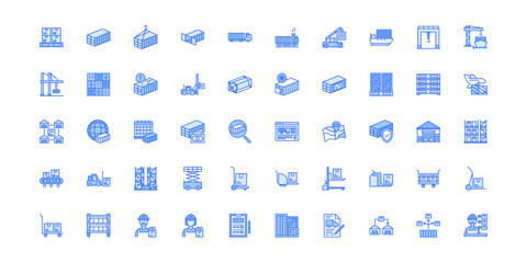 delivery icon set