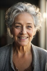 portrait of a senior smiling woman