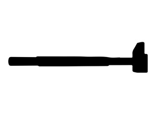 Blacksmith tool silhouette vector art white background