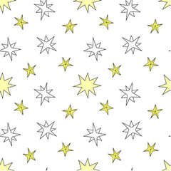 Seamless vector star pattern.