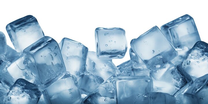 a box of ice cubes for drinks.
